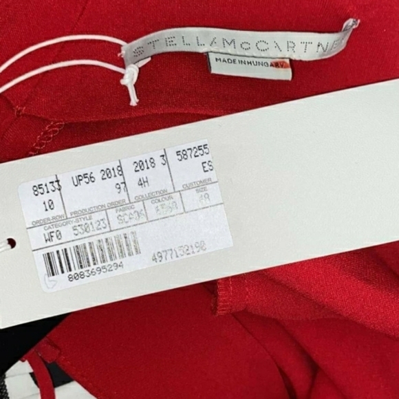 Stella Mc Cartney Paula Lace up Pleated Stretch Cr - Picture 10 of 10